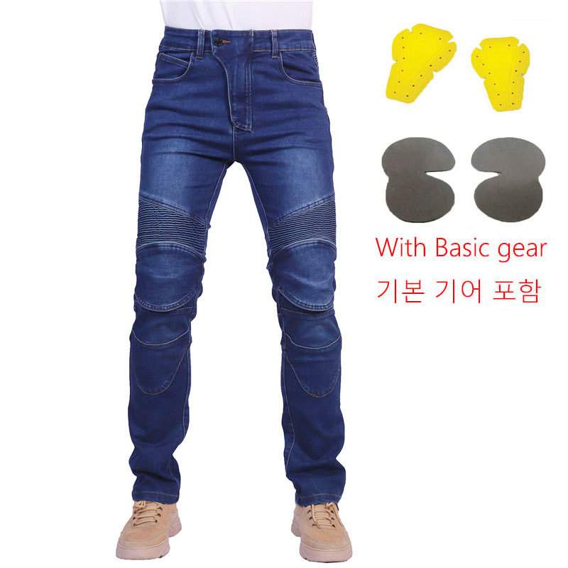Men Jeans Embroidery Motorcycl - Motorcycle Gear Testing recension och pris