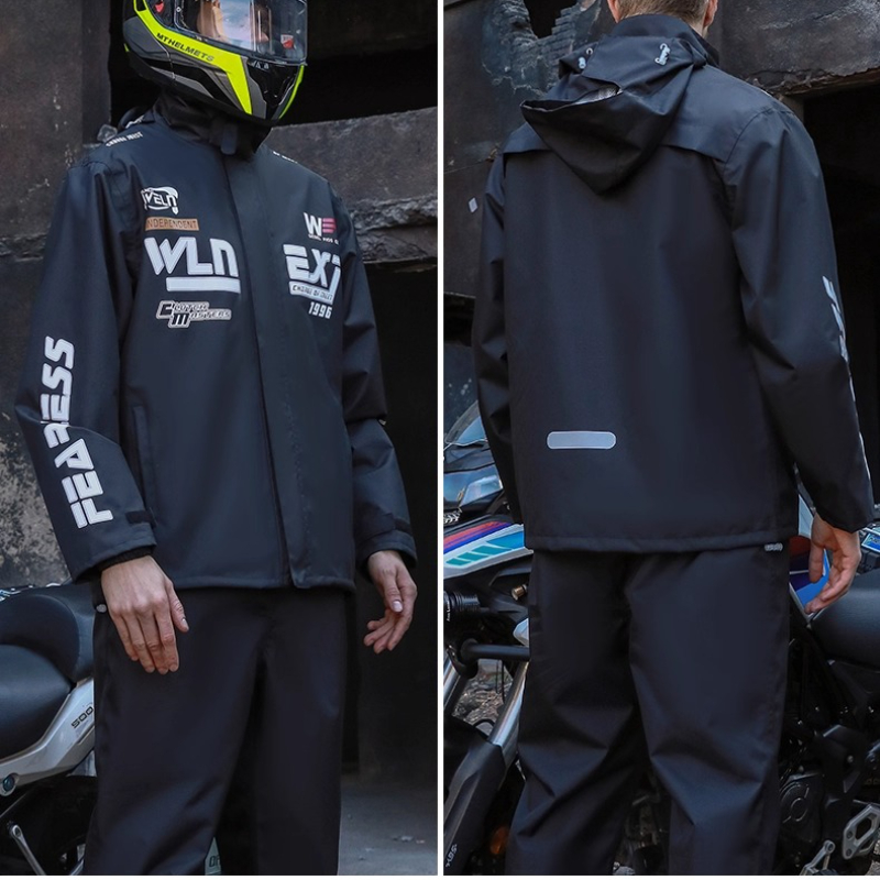 Men's Motorcycle Raincoat Suit - Motorcycle Gear Full Suit recension och pris