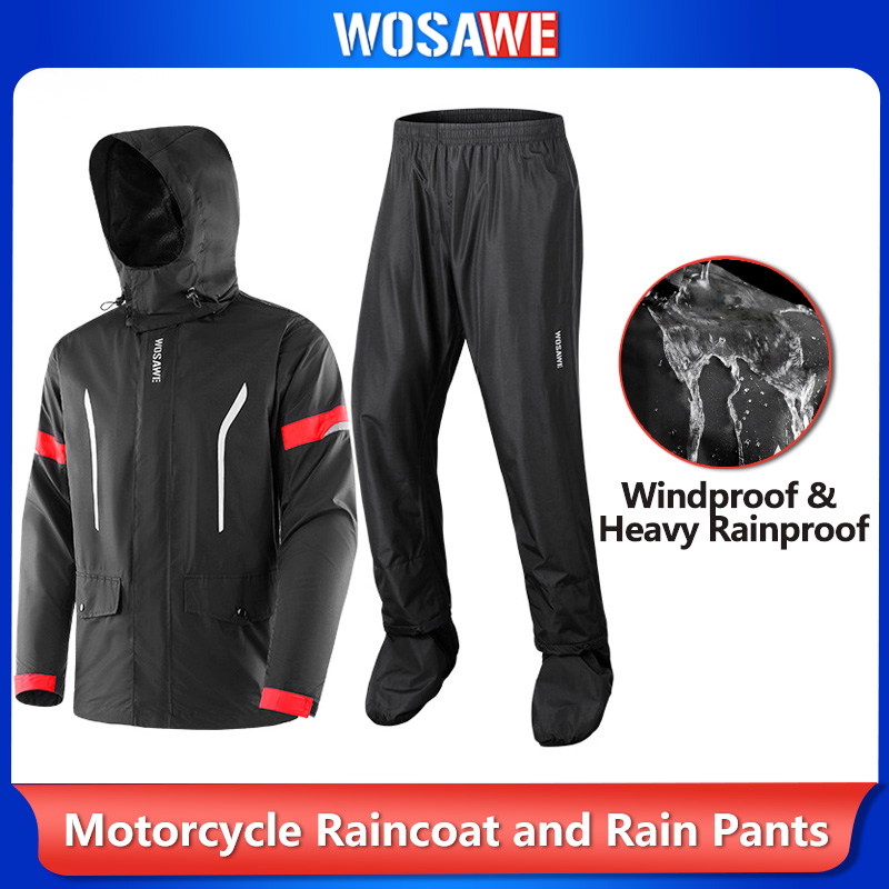 WOSAWE Men's Motorcycle Rain S - Motorcycle Gear Full Suit recension och pris