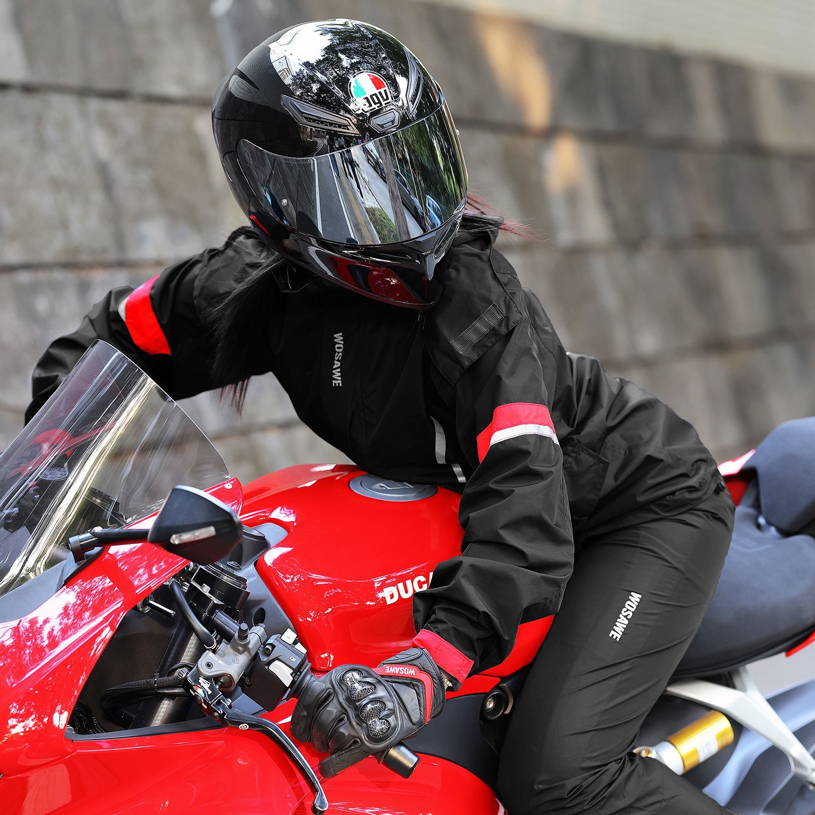 WOSAWE Men's Motorcycle Rain S - Motorcycle Gear Full Suit recension och pris