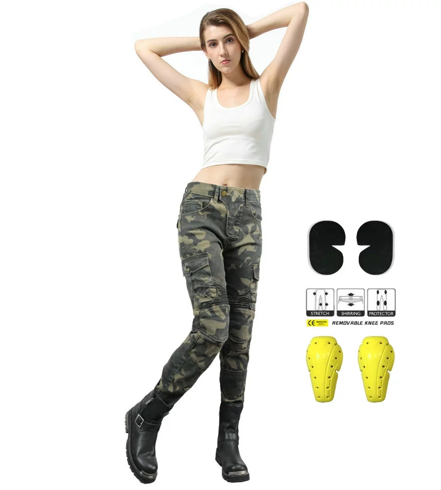 Women Jeans Camouflage Motorcy - Motorcycle Gear Testing recension och pris