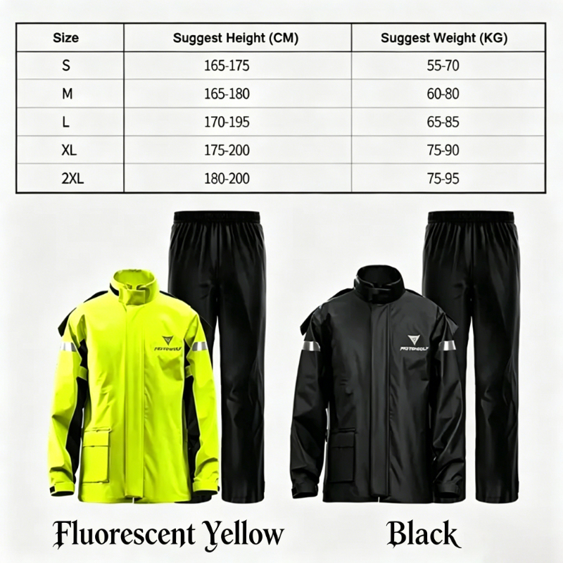 Men Full Body Motorcycle Rain  - Motorcycle Gear Full Suit recension och pris