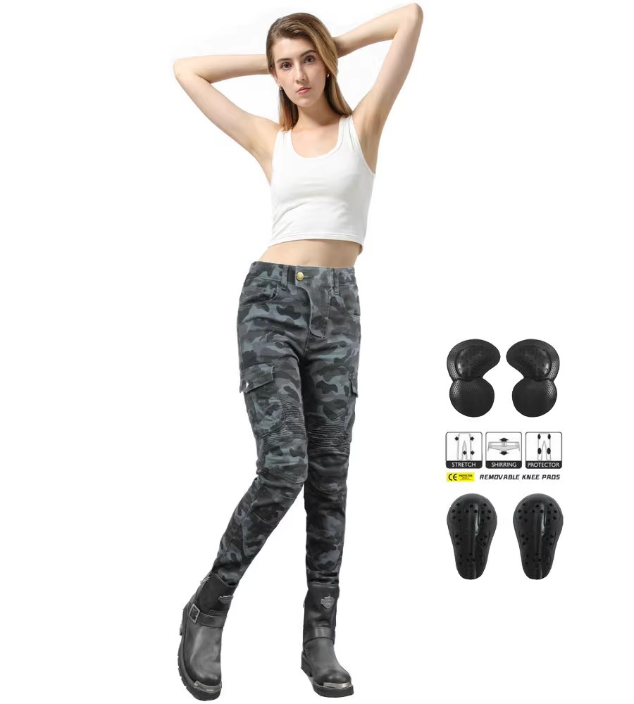 Women Jeans Camouflage Motorcy - Motorcycle Gear Testing recension och pris