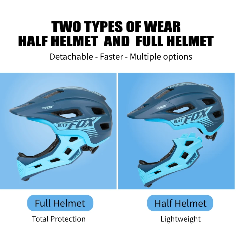 BATFOX Bike Helmet Kids Full F - Motorcycle Gear Kids recension och pris