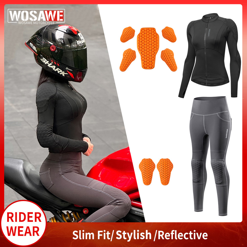 WOSAWE Women Motorcycle Jacket - Motorcycle Gear Full Suit recension och pris