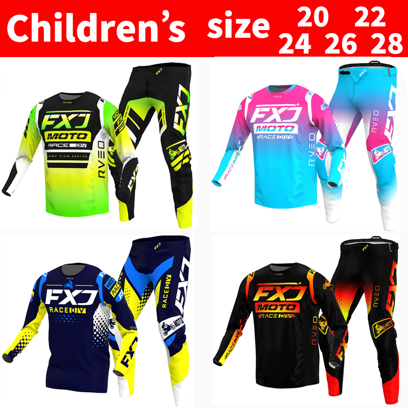 FXJ Motocross Jersey and Pants - Motorcycle Gear Youth recension och pris