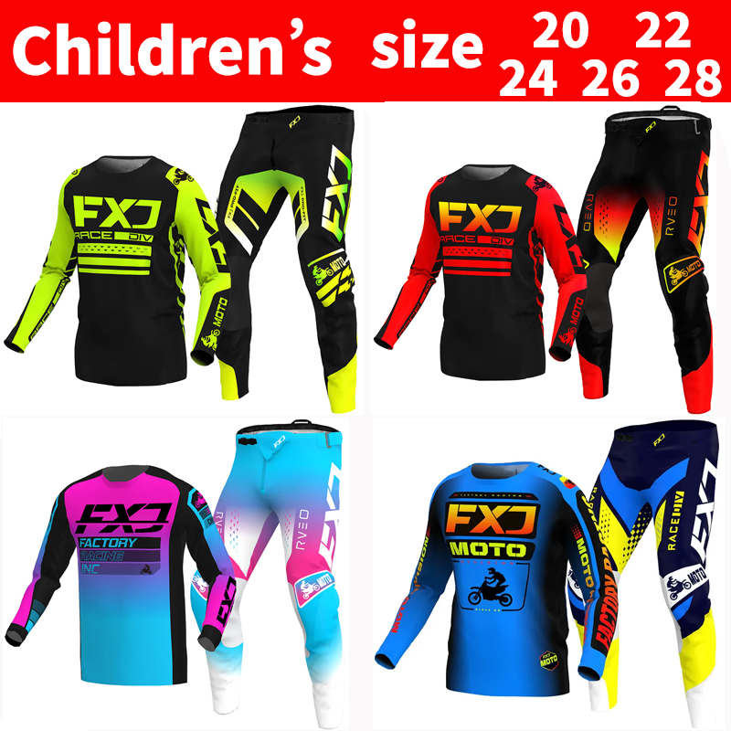 FXJ Motocross Jersey and Pants - Motorcycle Gear Youth recension och pris