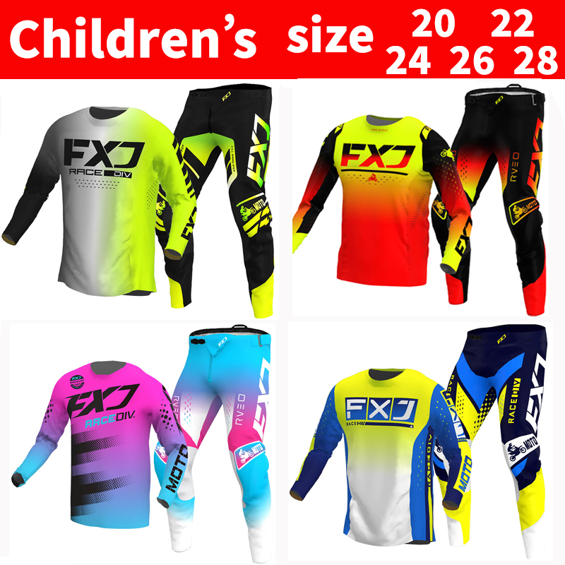 FXJ Motocross Jersey and Pants - Motorcycle Gear Youth recension och pris