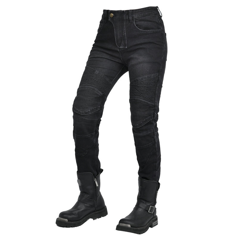 Women Jeans Embroidery Motorcy - Motorcycle Gear Testing recension och pris