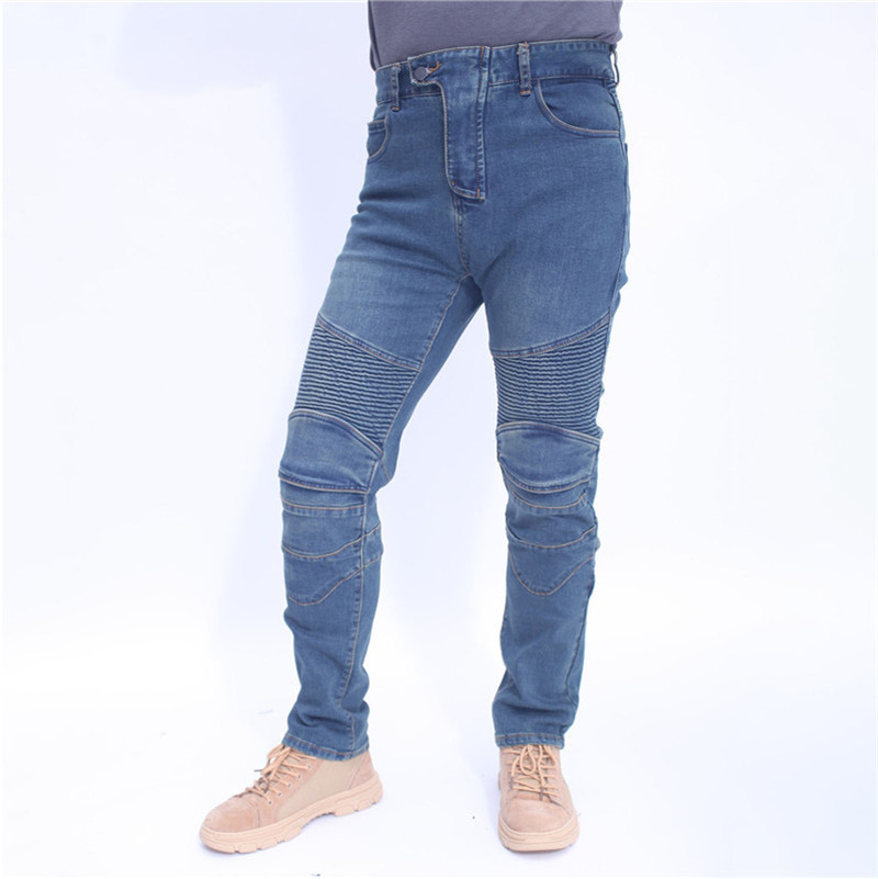 Men Jeans Embroidery Motorcycl - Motorcycle Gear Testing recension och pris