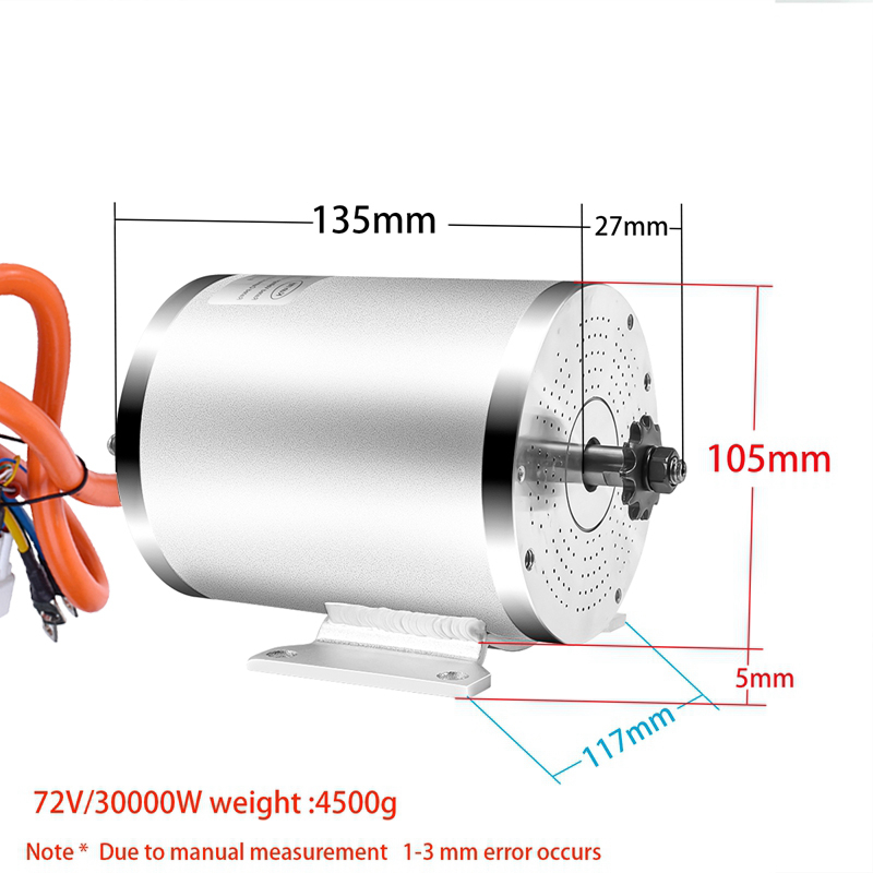 48V 72V 3000W 2000W Electric B - Motorcycle Gear Kit recension och pris